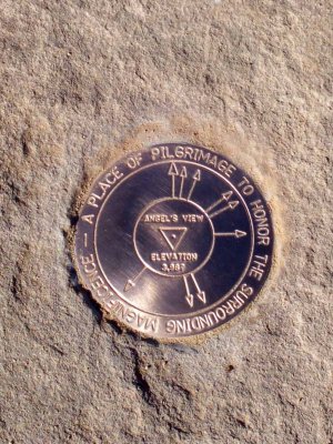 Jim placed a plaque in our back yard!!