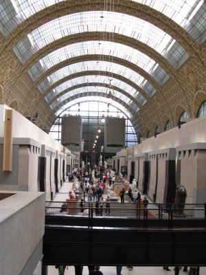 The expansive Musee d'Orsay