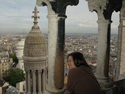 At the top of Sacre Couer