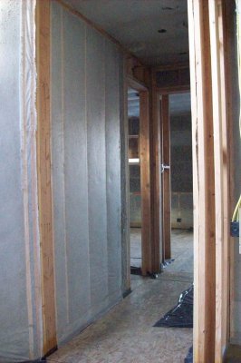 Gause is used to hold insulation in place