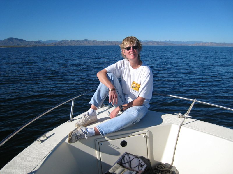 Audrey Enjoying the Beautiful Sea of Cortez