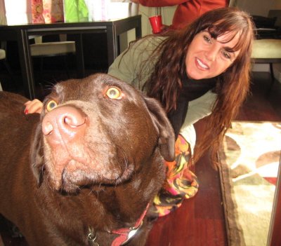 Tiffany greets Luke March 2009