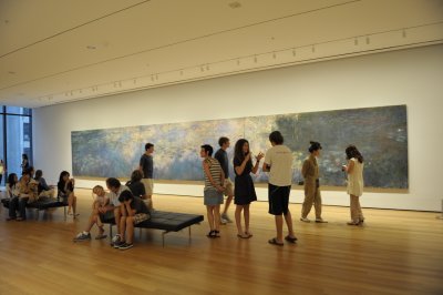 This Monet is the largest painting from him I have seen so far. There is another one in the opposite wall. An experience not to be described in a small screen or printed picture.