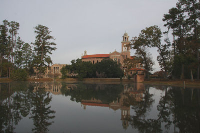 Abbey Church and Monastery on a Cold Morning