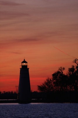 Madisonville Light House in Lake Pontchartrain Sunset