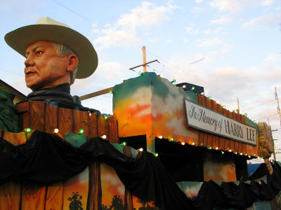 Harry Lee Remembered -  Lead Float in the Bacchus Parade