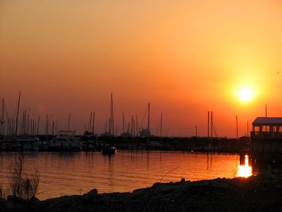 Sunset in the Harbor