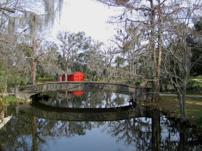 Newly Painted Boat House and Return of Spanish Moss
