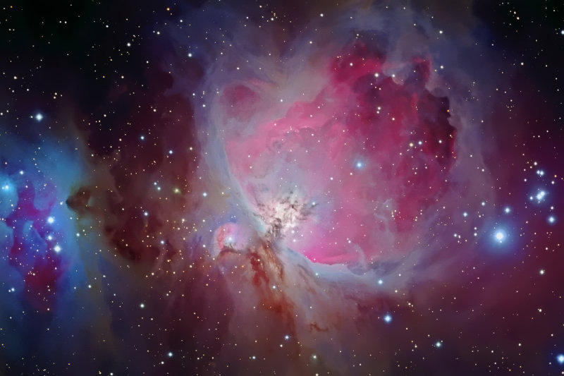 The Great Orion Nebula and Companions