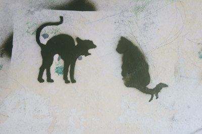 Stencil cats