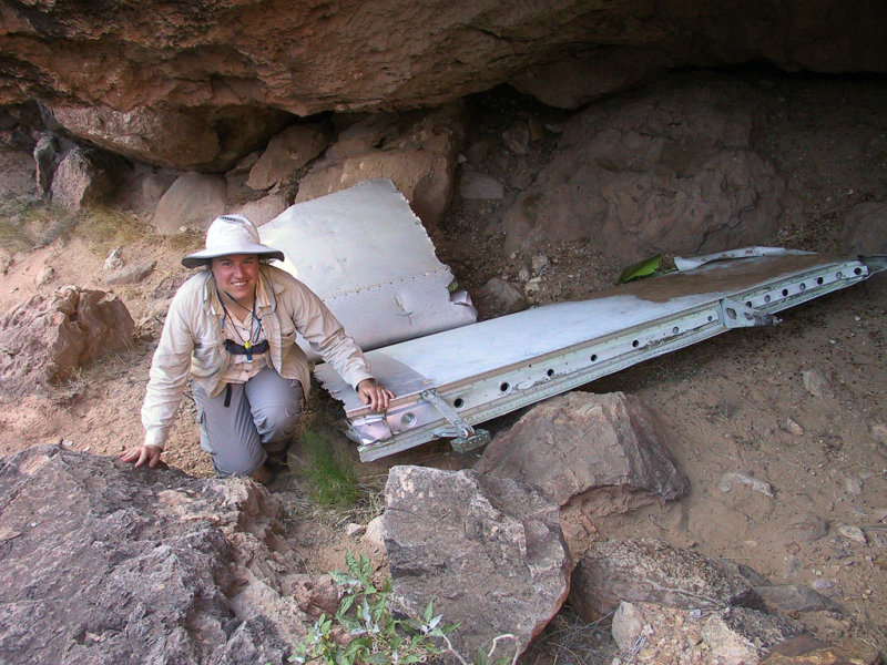 Crash Canyon, Remains of a 1956 Air Collision, Mile 63. Below UAL Crash Site