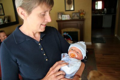 Grandma & Collin at Home, 3 Days After Birth