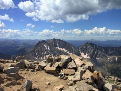 Summit Register, and The Three Apostles on the Center Skyline