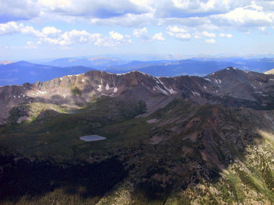 Two Unnamed Lakes, Nearest is at 11,900' and Furthest at 12,200'