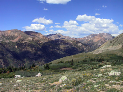 Looking NW'ly, Clear Creek Drainage Below
