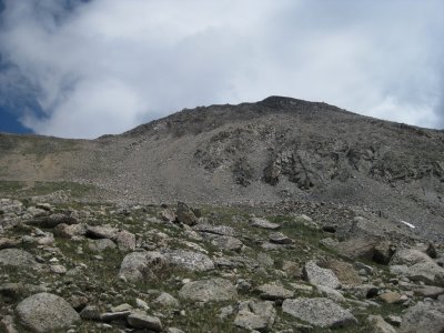 Looking Back at Summit Cone of Mt Yale
