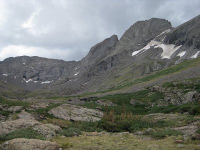 Kit Carson (right), Kit-Kat (left), and OB Couloir Between