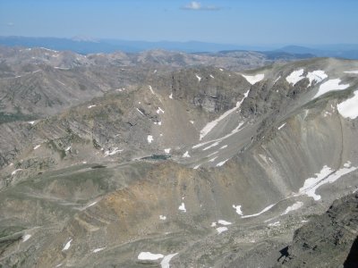 View to the West, N Half Moon Lakes Below