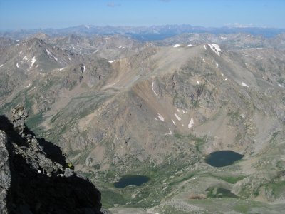 View to the West, N Half Moon Lakes Below