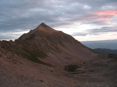 First Light on Mt Daly (13,300')