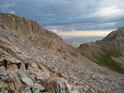 Saddle Between K2-Capitol Ridge, and Mt Daly (13,300)