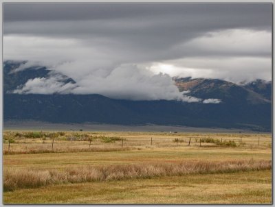 Approaching the Sangre de Cristos, Morning Clouds