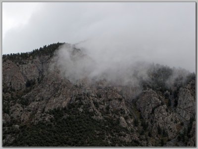 Kit Carson Peak (14,165') is Up There, Somewhere