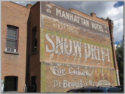 Ghost Signs, Boathouse Cantina, Formerly Manhattan Hotel