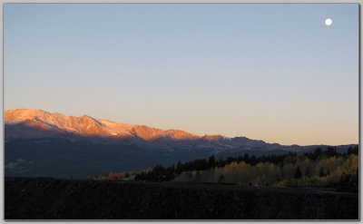 Early Morning (7:00AM) View of Mt Massive, From Super8 Parking Lot