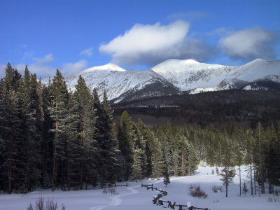 Diamond Peaks, Viewed From Front Porch of Laughing Moose Yurt