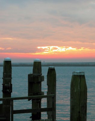 Old Pier at Sunset