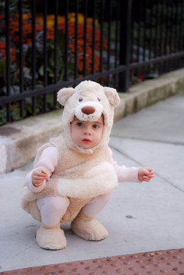 Halloween bear cub