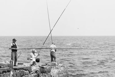 To fish. Caesarea, Israel