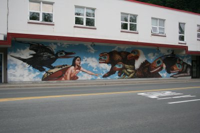 Juneau City Hall - the first of many murals
