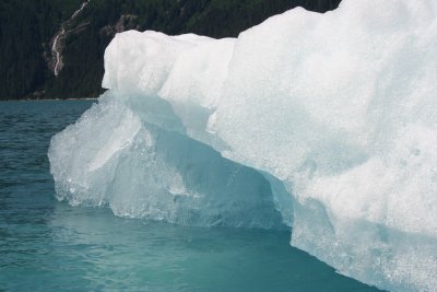 My first up close look at an iceberg. It was about 6 feet above the water, so maybe 40-50 feet below!