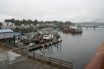 Arriving in Petersburg on a foggy damp day.