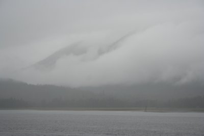 Petersburg - lots of low clouds.