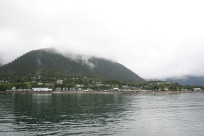 Coming in to Sitka - population 9,000.
