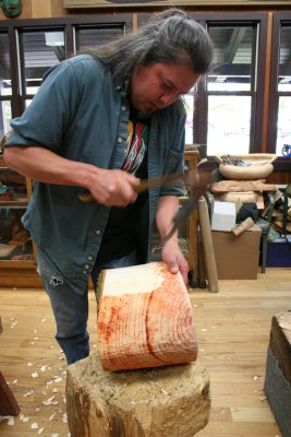 Sitka Museum - starting a mask.