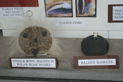 Some of Sitkas interesting whale craft items.