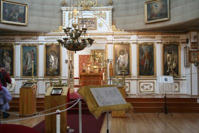 Sitka - St Michael's Russian Orthodox Church, interior.