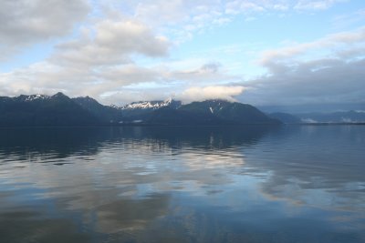 The fog lifted and sun came out.