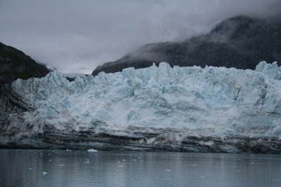 One of MANY glaciers! Probably 300 feet high.