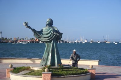 12-28The lady of the harbor at La Paz welcomes everyone