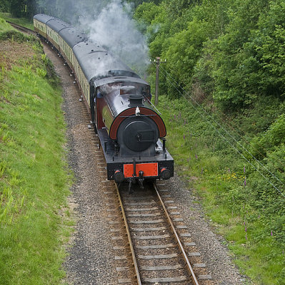 Steam Train Leaving Newby Bridge Station