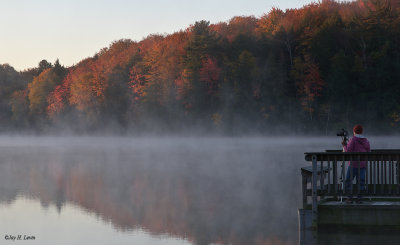 Photographing Pete's Lake At Sunrise