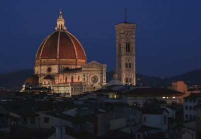 The Duomo and Campanile At 8:08 P.M.