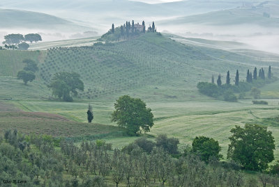 Belvedere Between Pienza And San Quirico At 6:01 A.M.