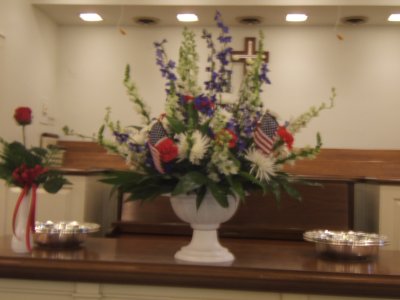  FLOWERS IN CHURCH 