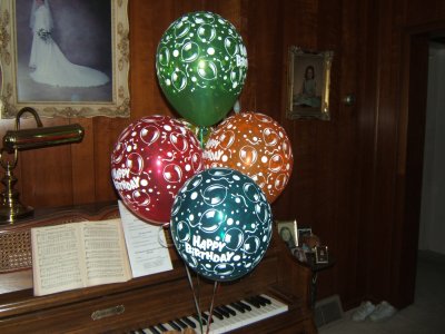 Happy, smiling balloons